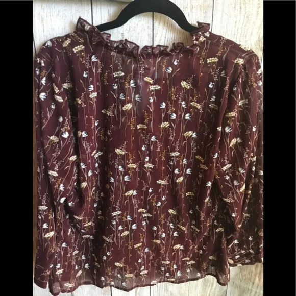 Unique Vintage 40’s Style Floral Audra Blouse, NWT - Picture 4 of 9